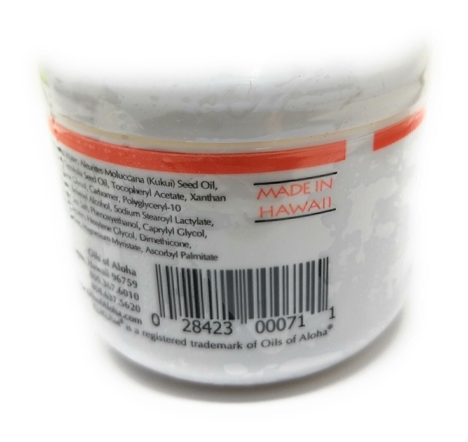 Oils of Aloha Kukui Moisturizing Cream Fragrance Free 4 Oz.