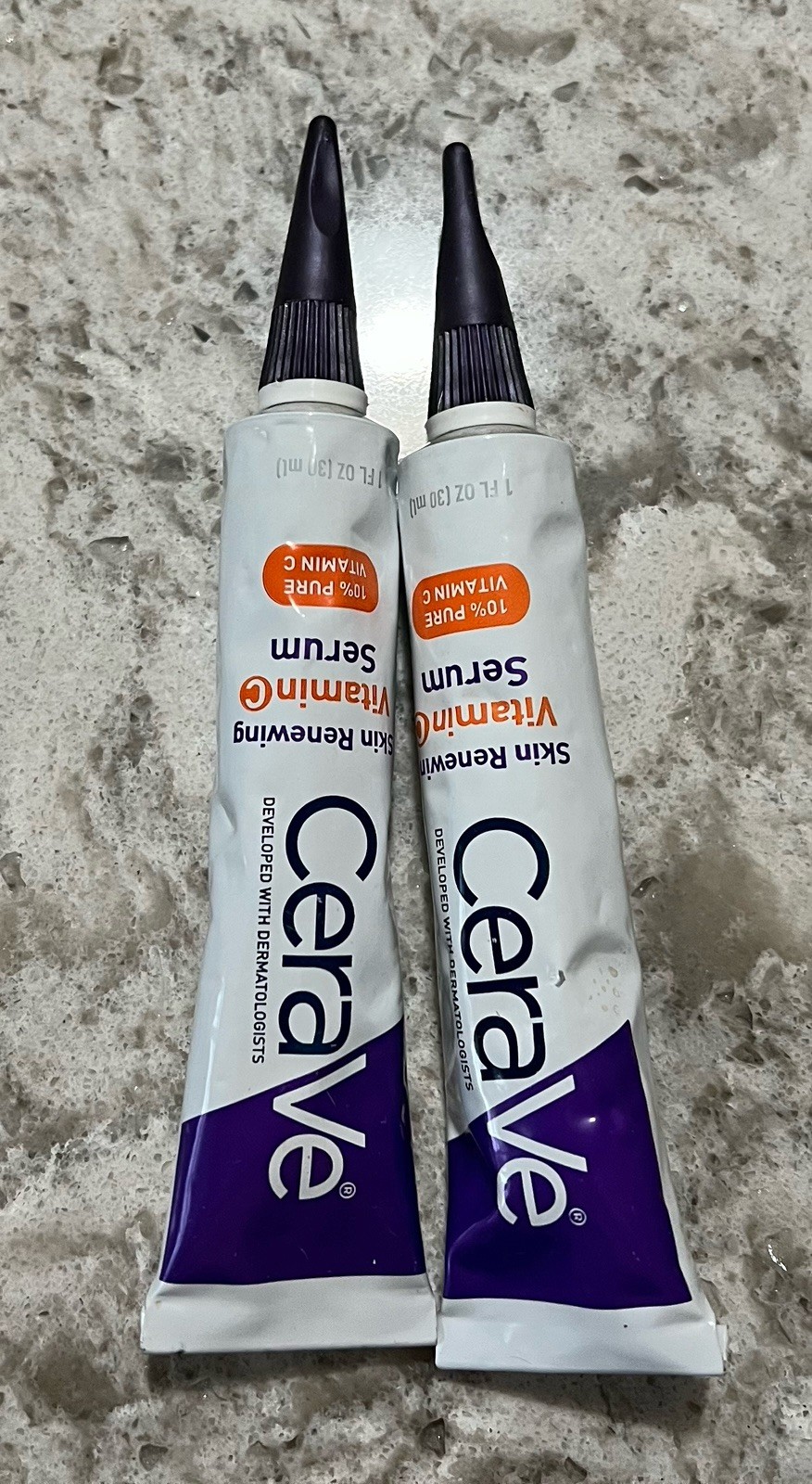 2-PACK CeraVe Skin Renewing Vitamin C Serum, 1floz / 30 ml Each NEW WITHOUT BOX