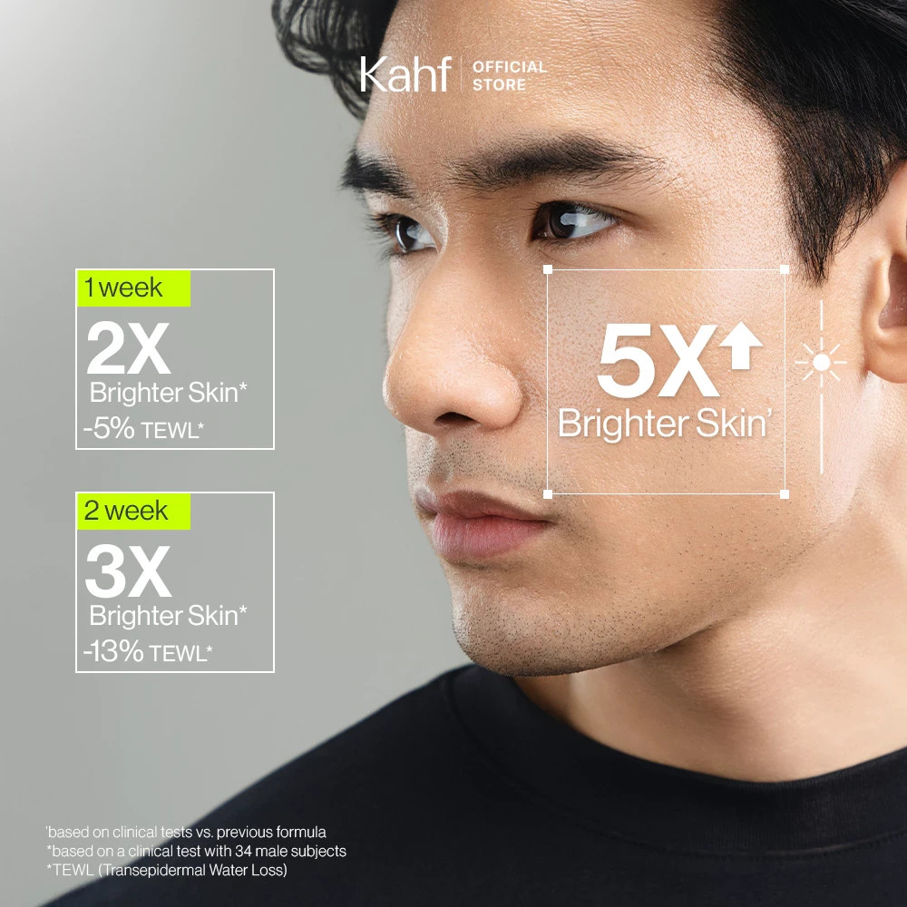 KAHF MEN Skin Energizing Face Wash 100ml + Water Based Pomade Sleek Classy 70g