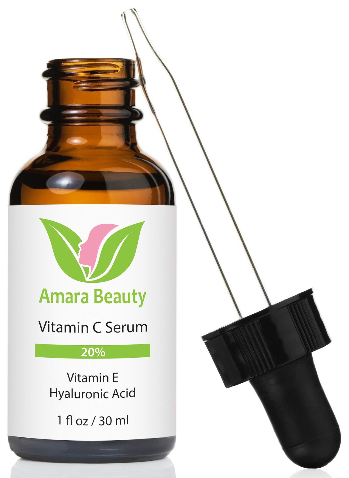Vitamin C Serum for Face 20% with Hyaluronic Acid & 1 Fl Oz (Pack of 1)