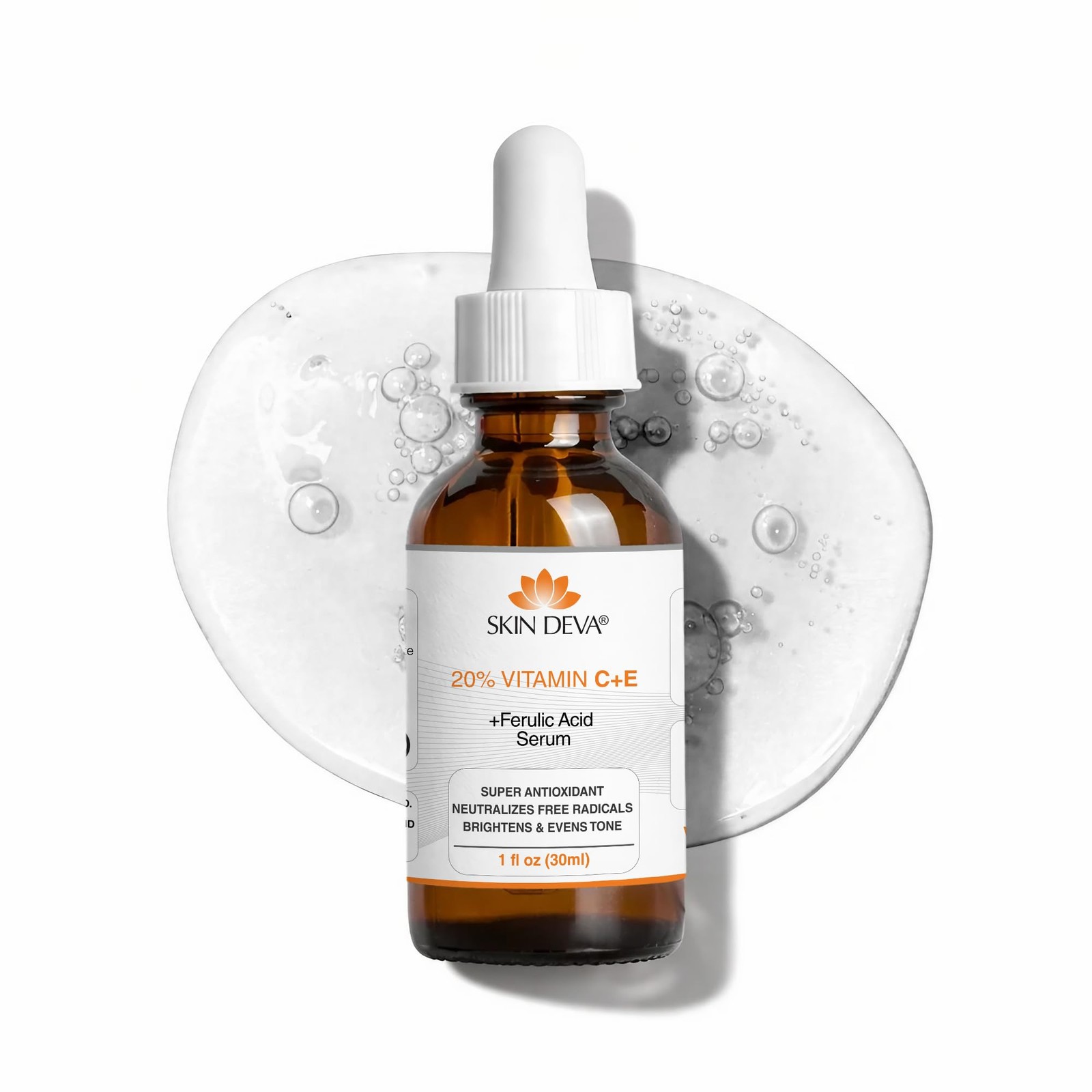 Skin Deva 20% Vitamin C Serum Anti 1 Ounce (Pack of 1), Clear or Yellowish