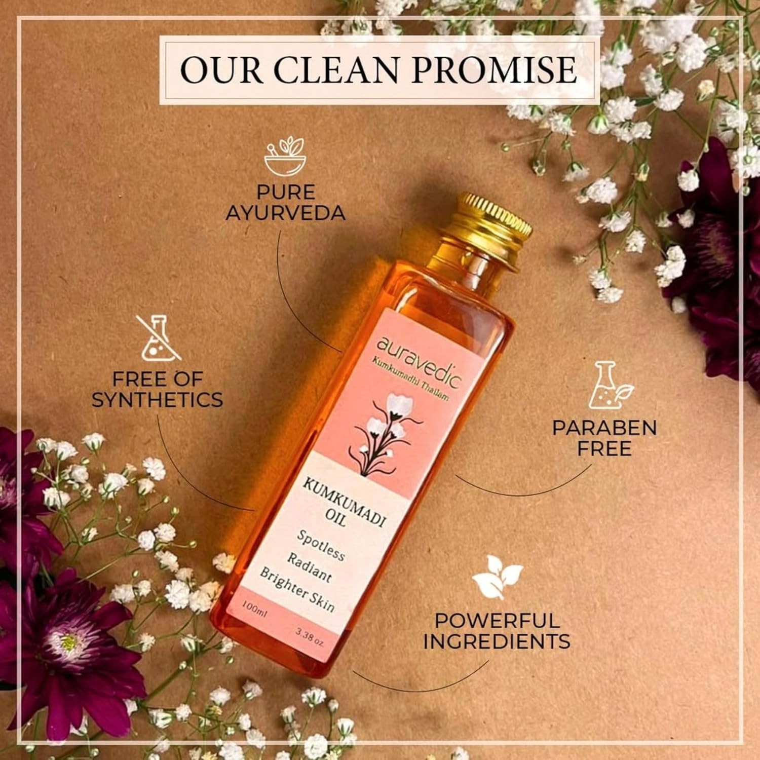 Kumkumadi Oil Pure Saffron for Ultra Radiant Skin | Ayurvedic Oil for Dull, D…