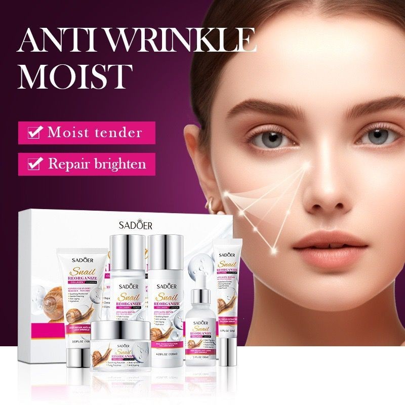 Snail Anti-Aging Serum Anti-wrinkle Collagen Skin Care Set