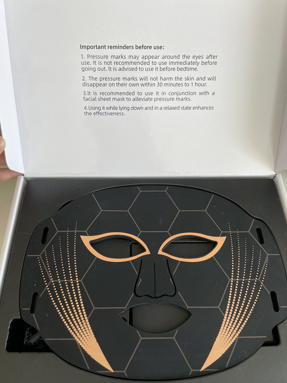 LED Therapy Face Mask InfraRed 7 Color Light Skin Care Multiple Energy Density