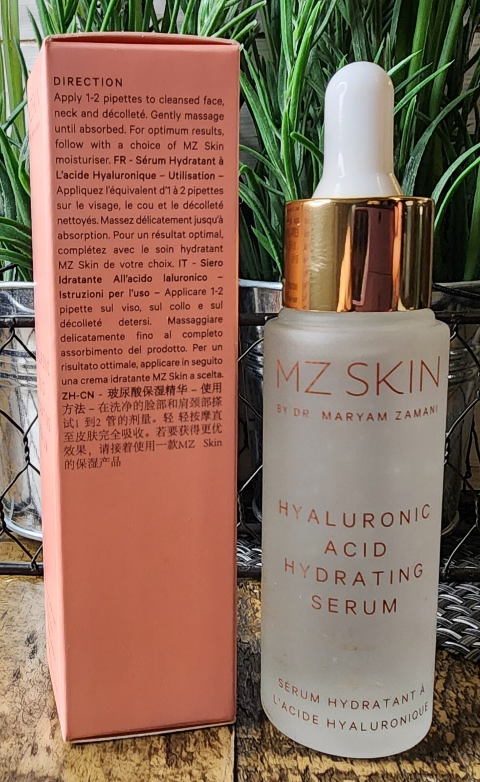MZ SKIN Hyaluronic Acid Hydrating Serum Full Size 1.01 Oz •$175 RV• NEW