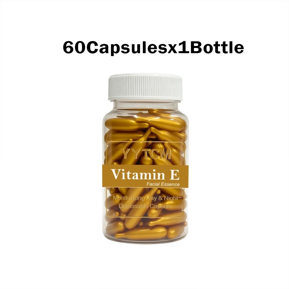 Hydrating serum capsules for skin care with vitamin E, 90 pieces