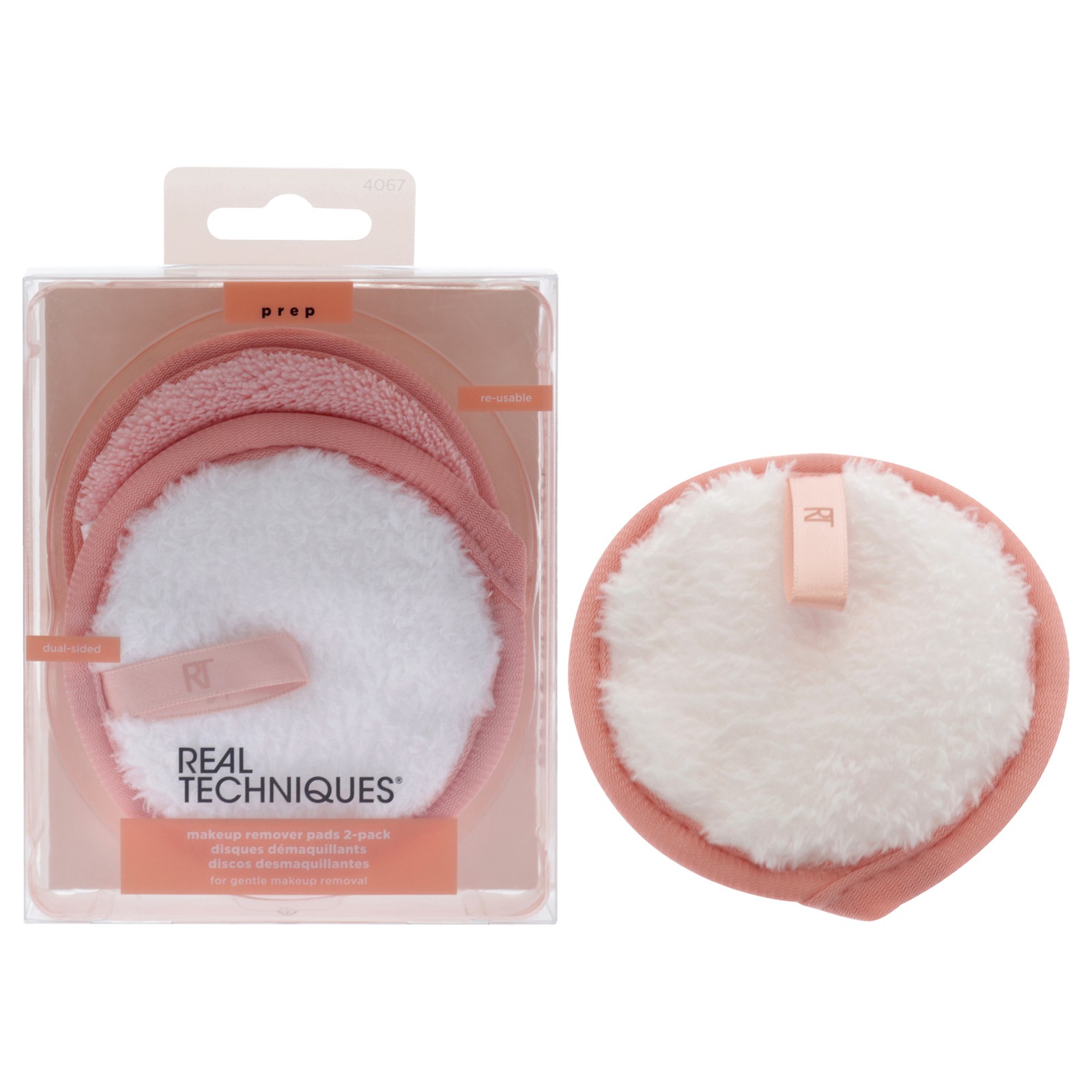 3 Pack Makeup Remover Pads Reusable Plus Dual-Sided by Real Techniques-3 Pc Set
