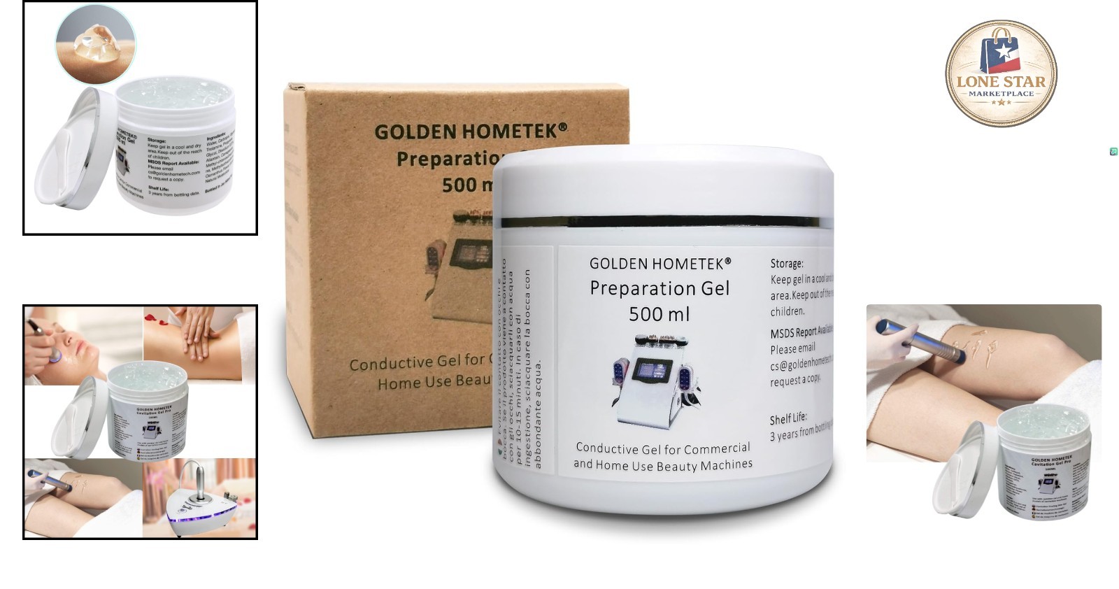 500ml Skin Titening Gel – Hydrating RF Conductive Gel for All Skin Types