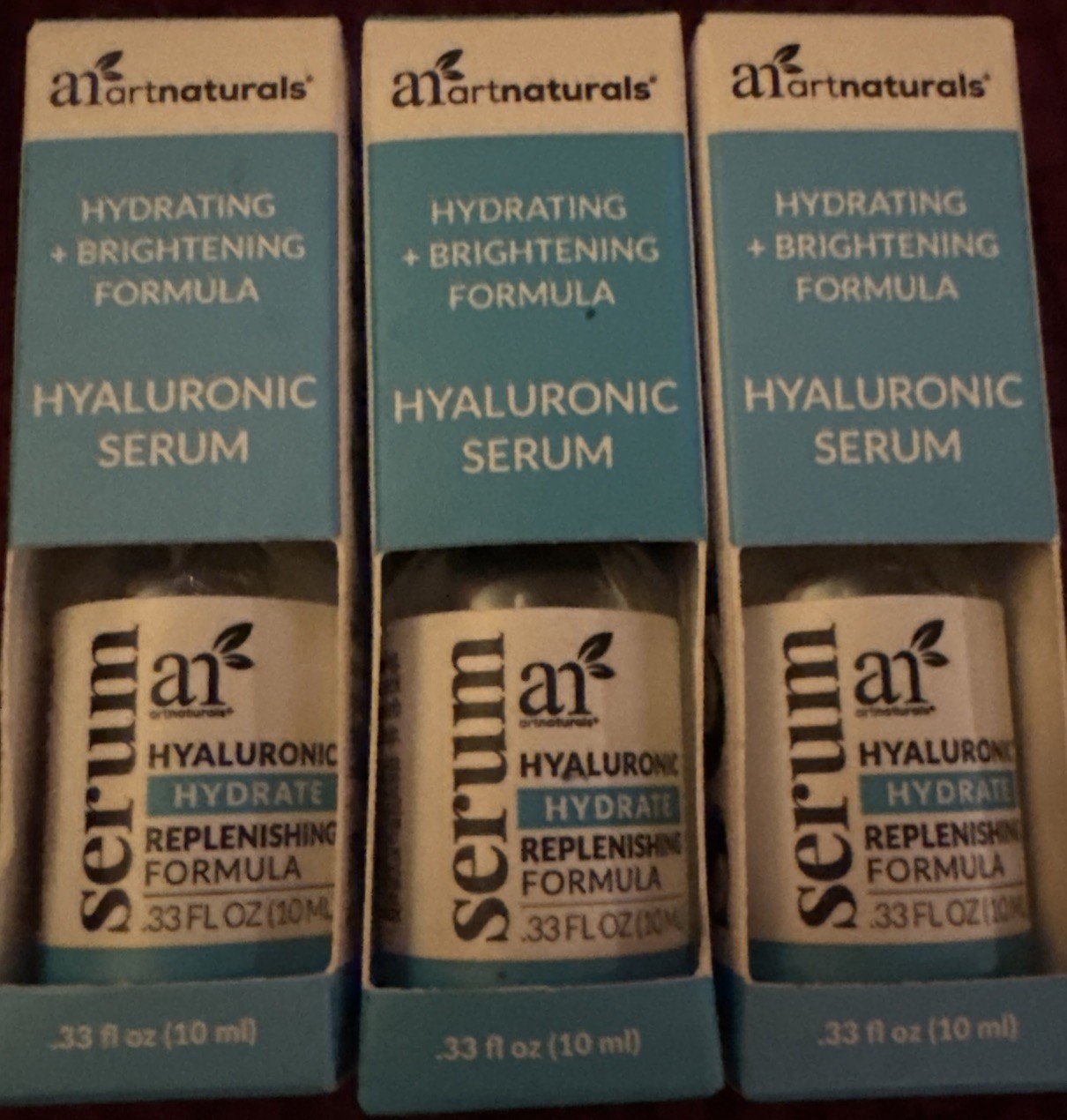 ArtNaturals Hyaluronic Acid Serum 0.33 Fl Oz (Pack of 3)