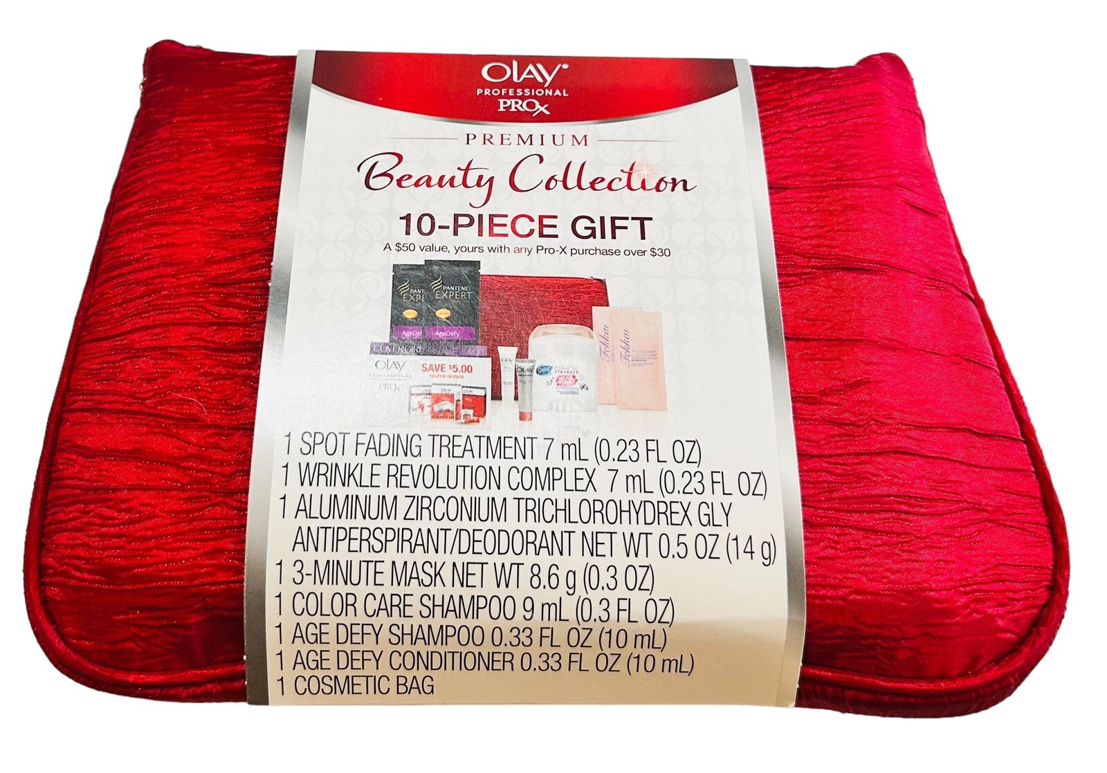Olay Professional Pro-X Premium Beauty Collection 10 Piece Gift Set Travel Sz