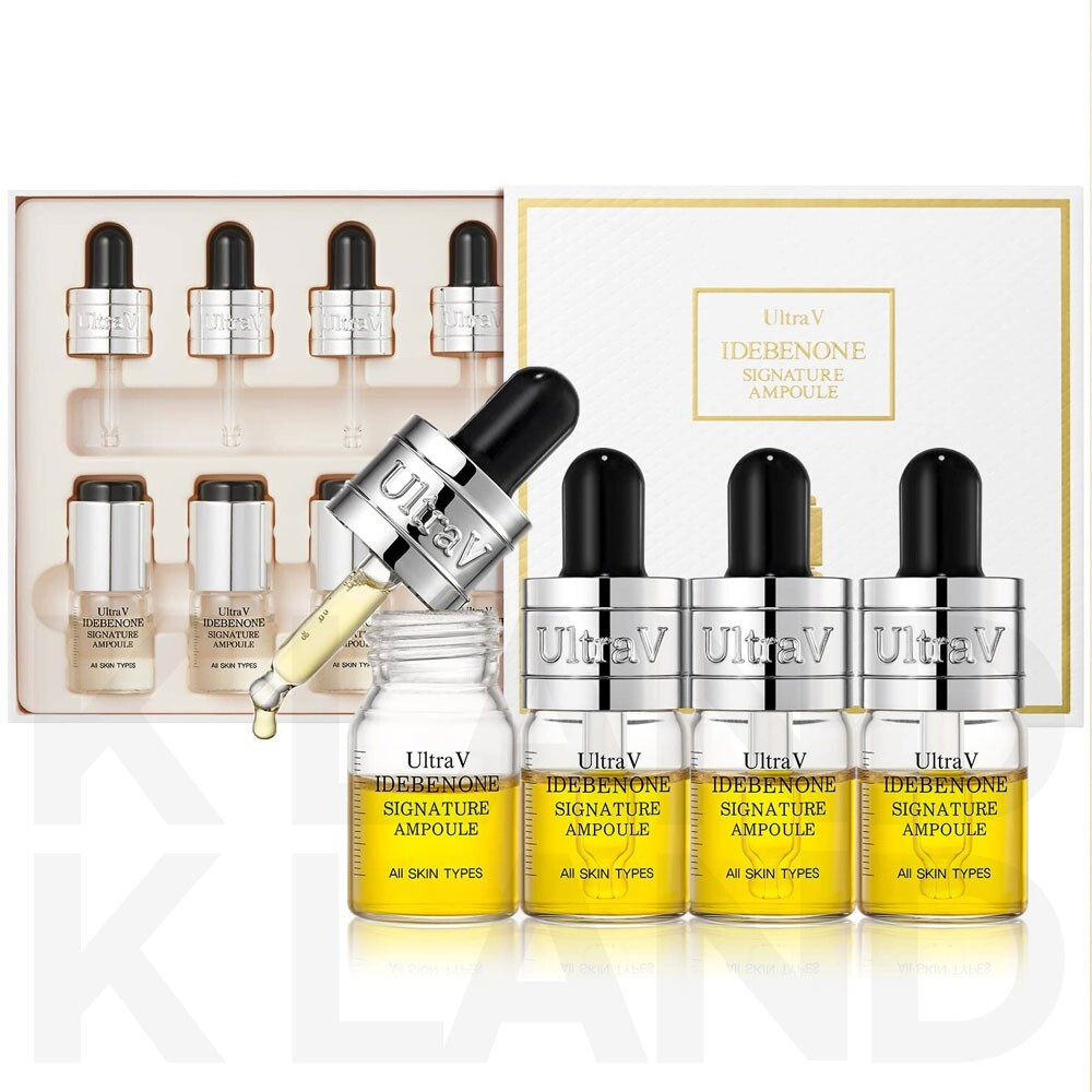 Ultra V Idebenone Signature Ampoule 8Ml *4EA Anti-Aging Lifting K-Beauty