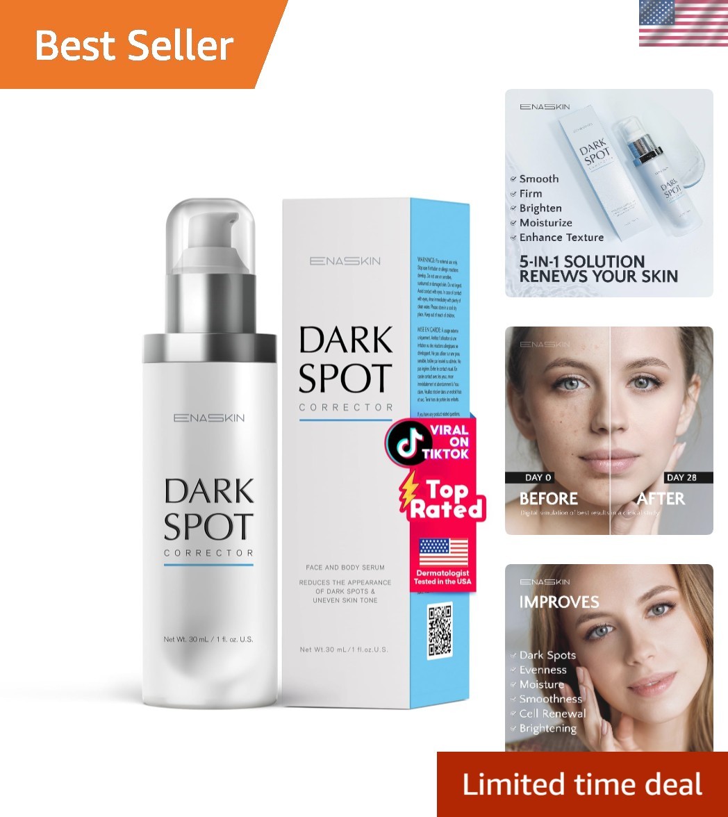 Dark Spot Remover Face & Body Serum: Age Spot Sun Spot Freckles Melasma Brown…