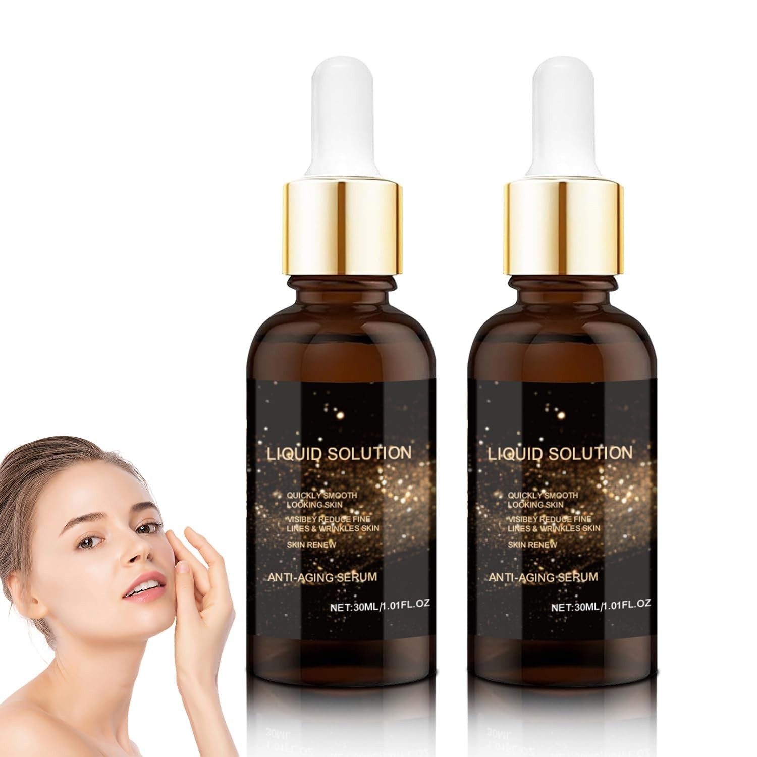 2 PCS Olavita Liquid Solution Anti Aging Serum, Intensely Firms Skin Antiaging..