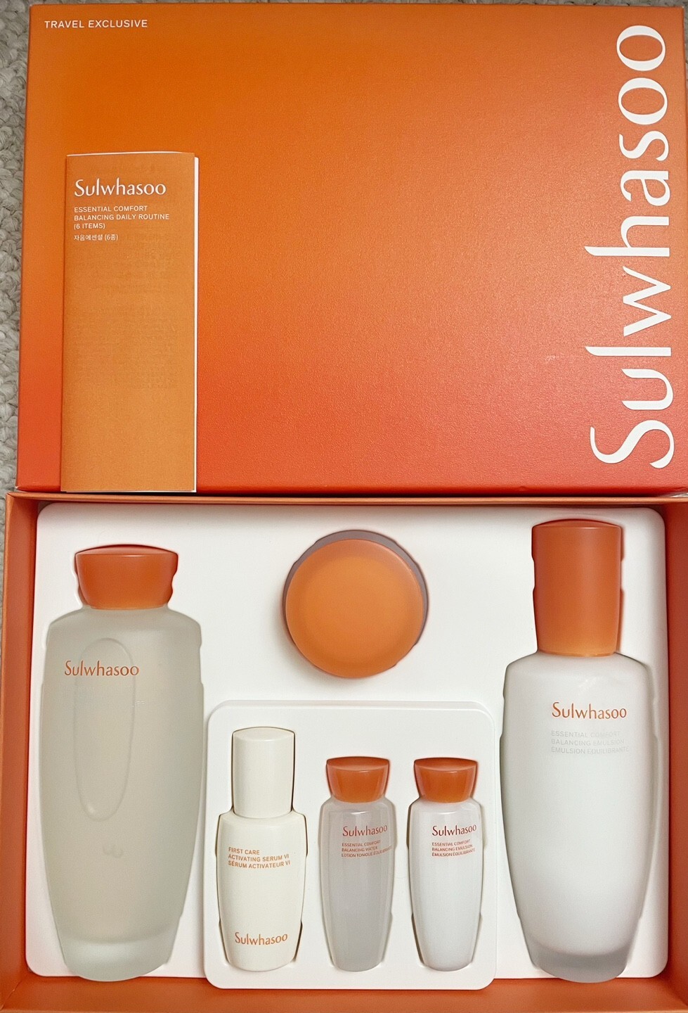 [US STOCK]Sulwhasoo JAEM Essential Balancing Water & Emulsion 2 set New