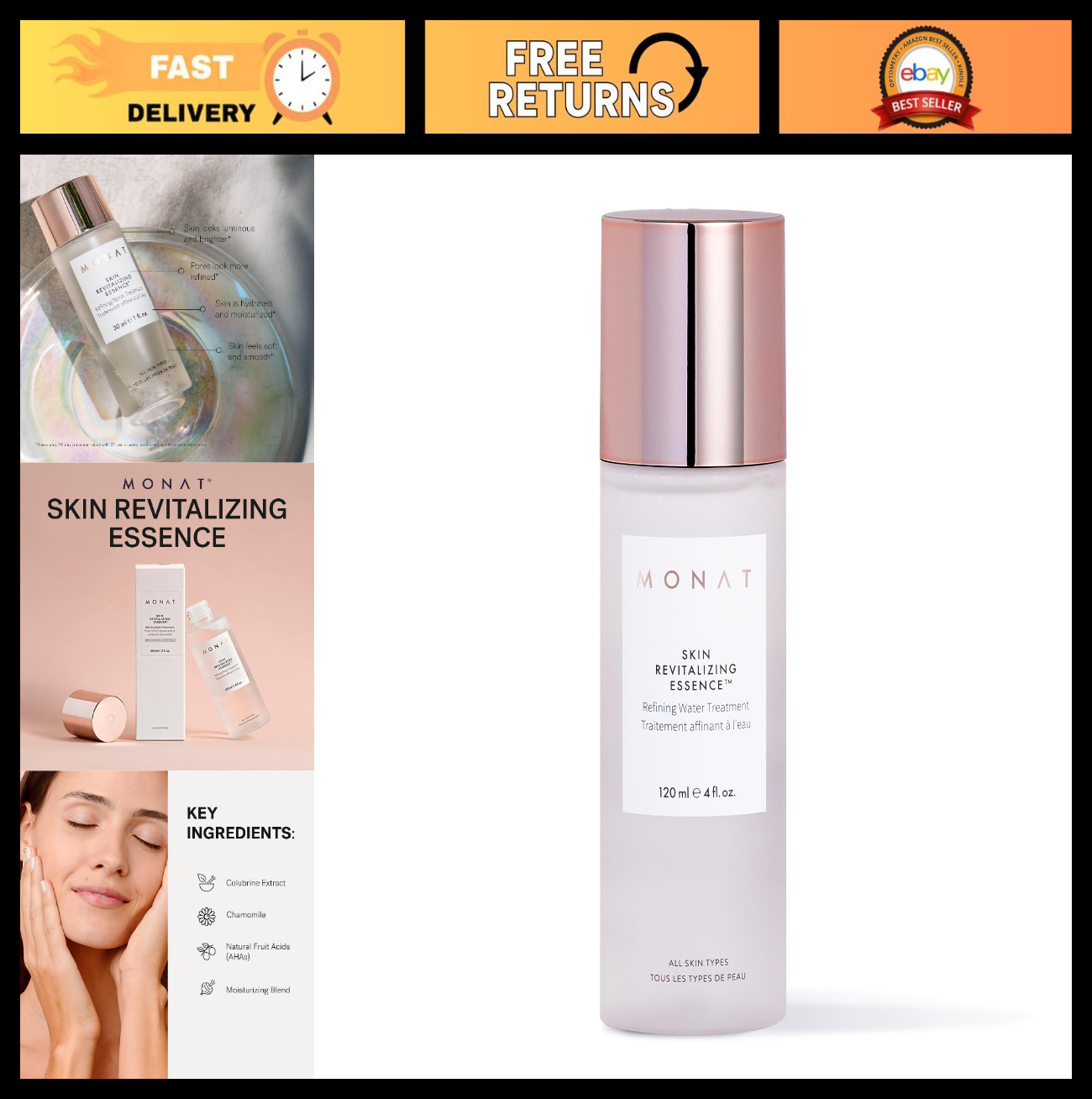Revitalizing Skin Essence – Soothing Miracle Water with Natural Fruit Acids & Ch