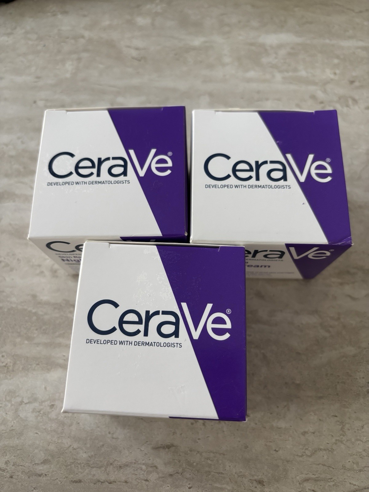 CErave Skin Renewing Night Cream Peptide Complex 1.70z Lot Of 3 NIB