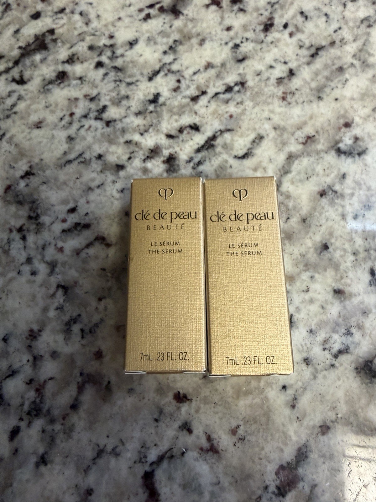 TWO NIB New CLE DE PEAU Beaute THE SERUM 0.23 fl oz Each