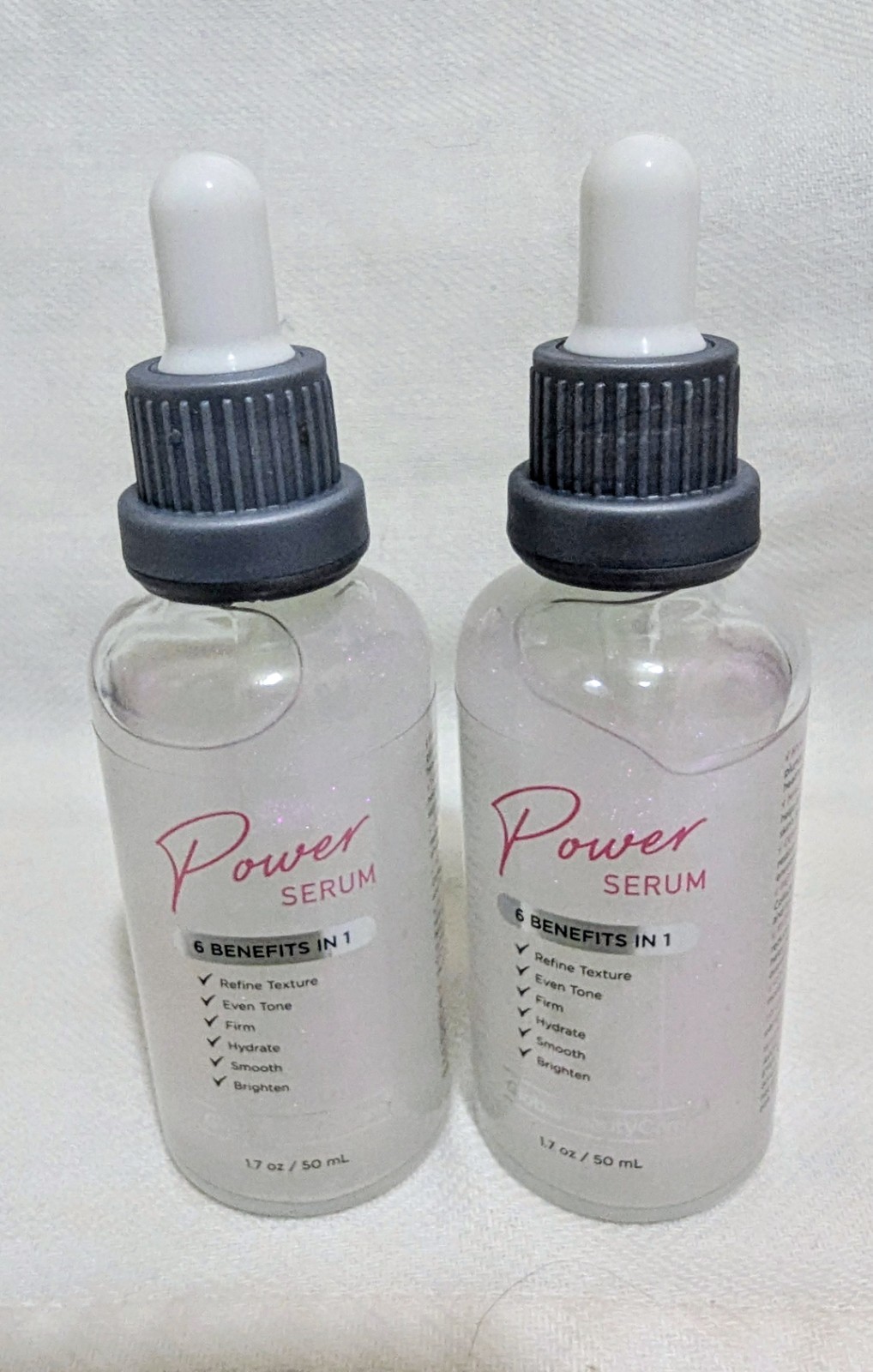 NEW~2~Global Beauty Care Power Serum «6 Benefits in 1» 1.7 floz each