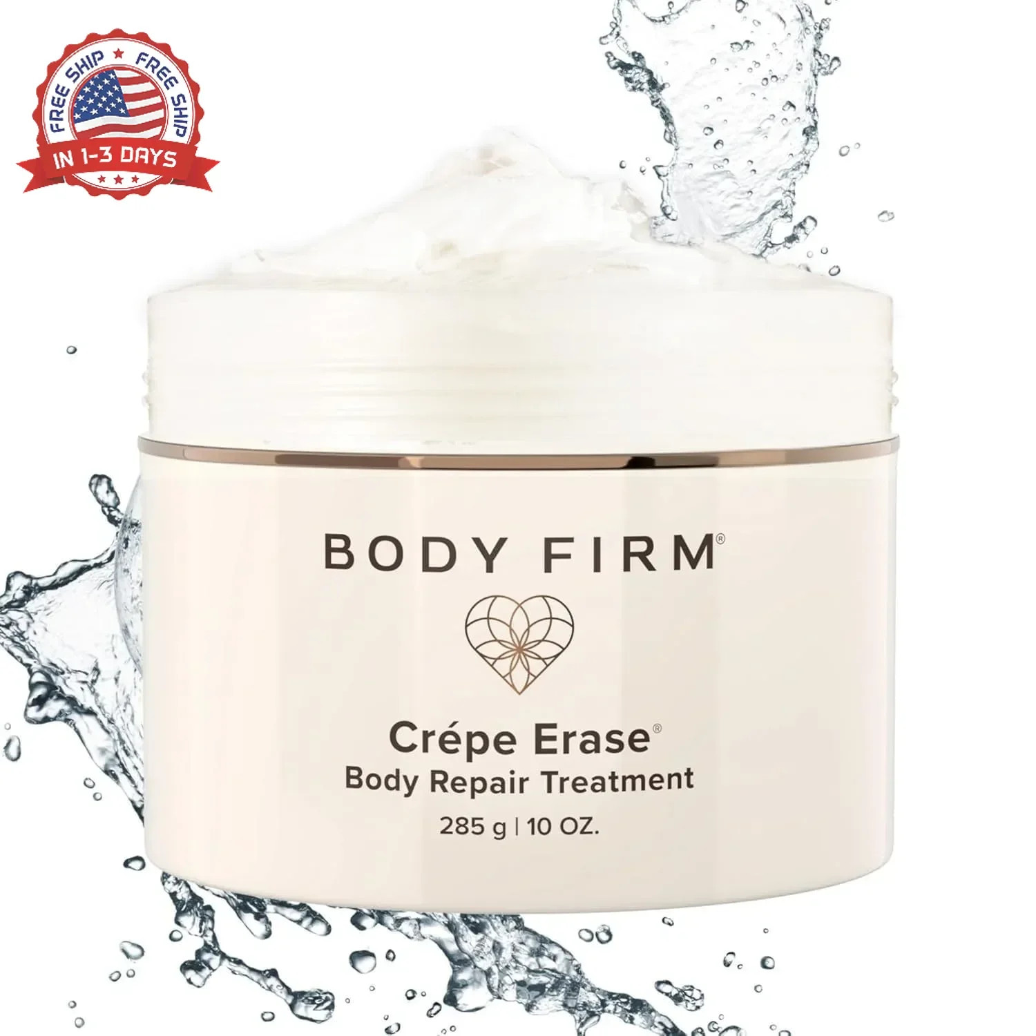 BODY FIRM Crepe Erase Body Repair Treatment, Anti-Aging Wrinkle Cream, Support S