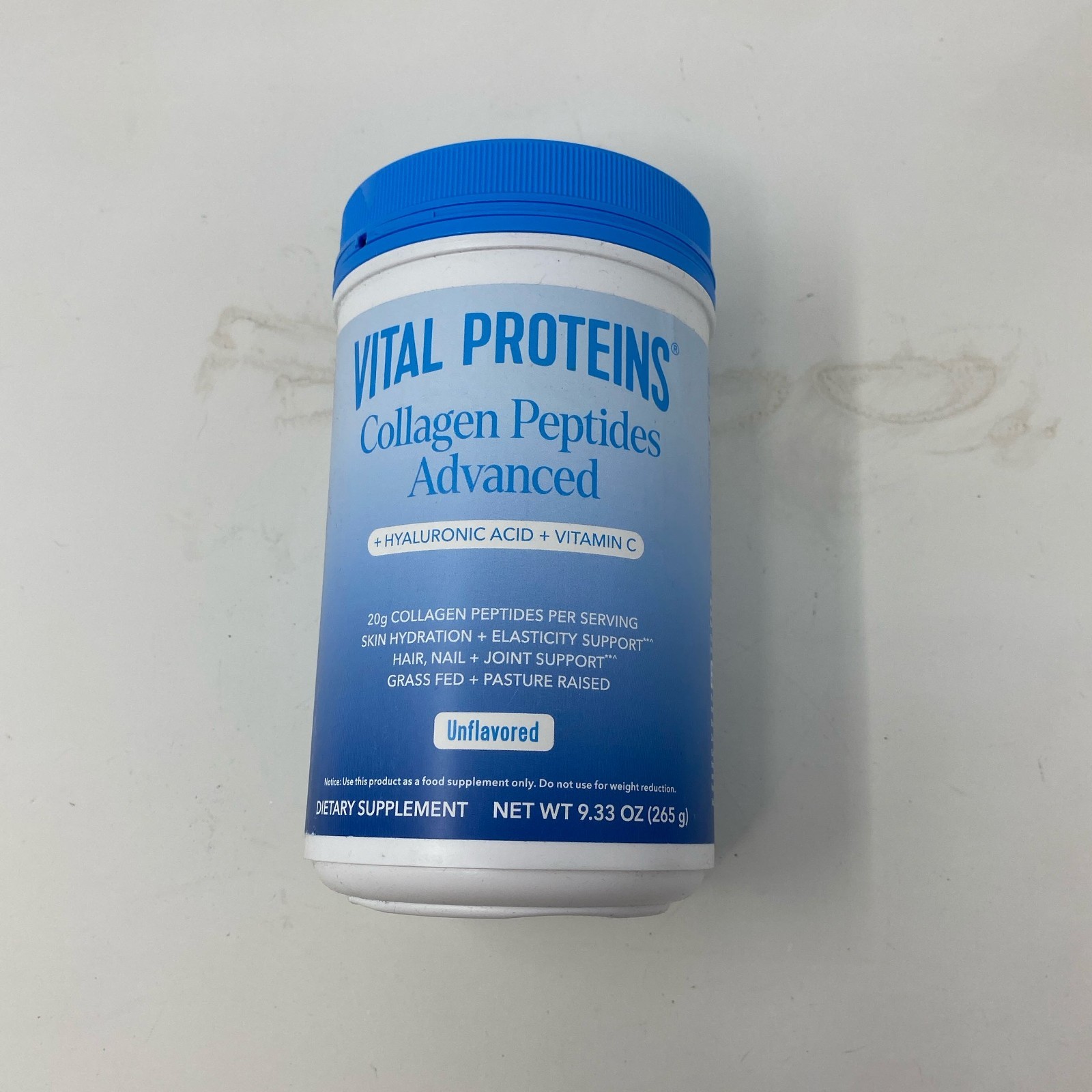 Vital Proteins Collagen Peptides Advanced Unflavored 9.33oz (12 Servings)