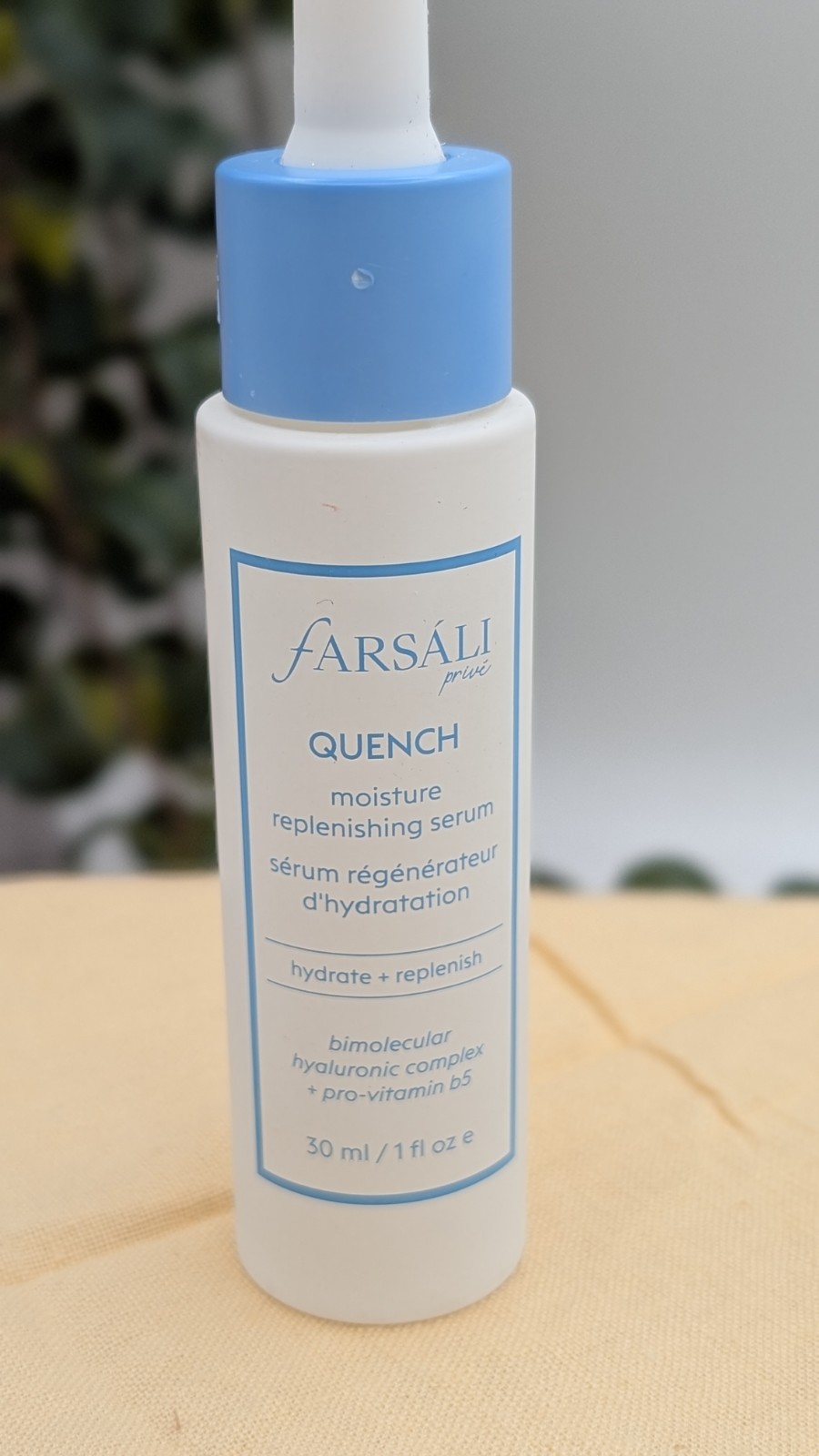 Farsali Quench Moisture Replenishing Serum 1 fl oz ***NEW*** NO BOX