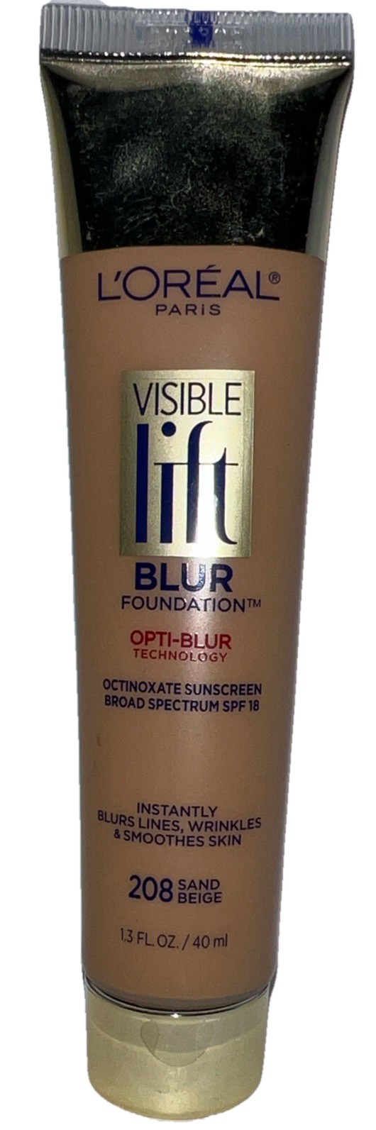 1- L’Oréal Visible Lift BLUR FOUNDATION SPF 18 Sunscreen #208 SAND BEIGE Sealed