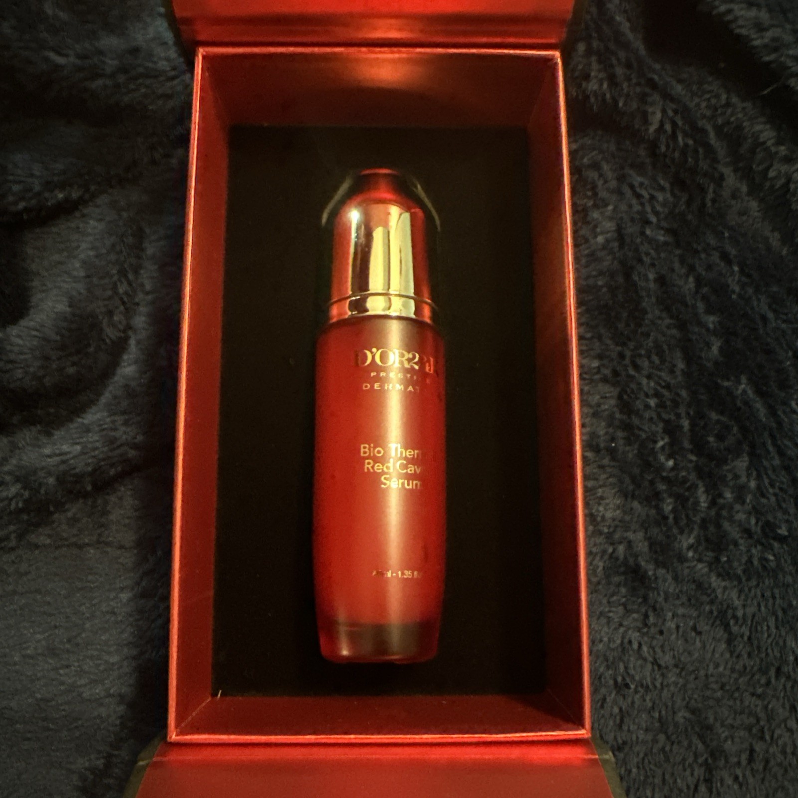 Dor24k Prestige DermaTox Bio-Thermal Red Caviar Serum NIB