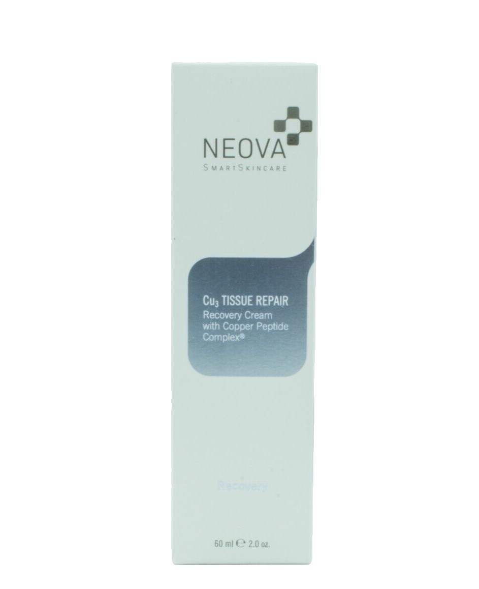 Neova Cu3 Tissue Repair Recovery Cream with Copper Peptide Complex 2 oz/60ml NIB