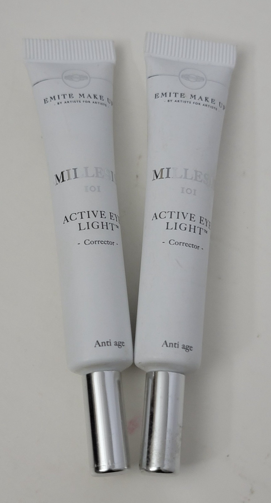 2 pk EMITE Make Up MILLESIS 101 Active Eye Light Corrector Anti-Aging 0.4 fl u/b
