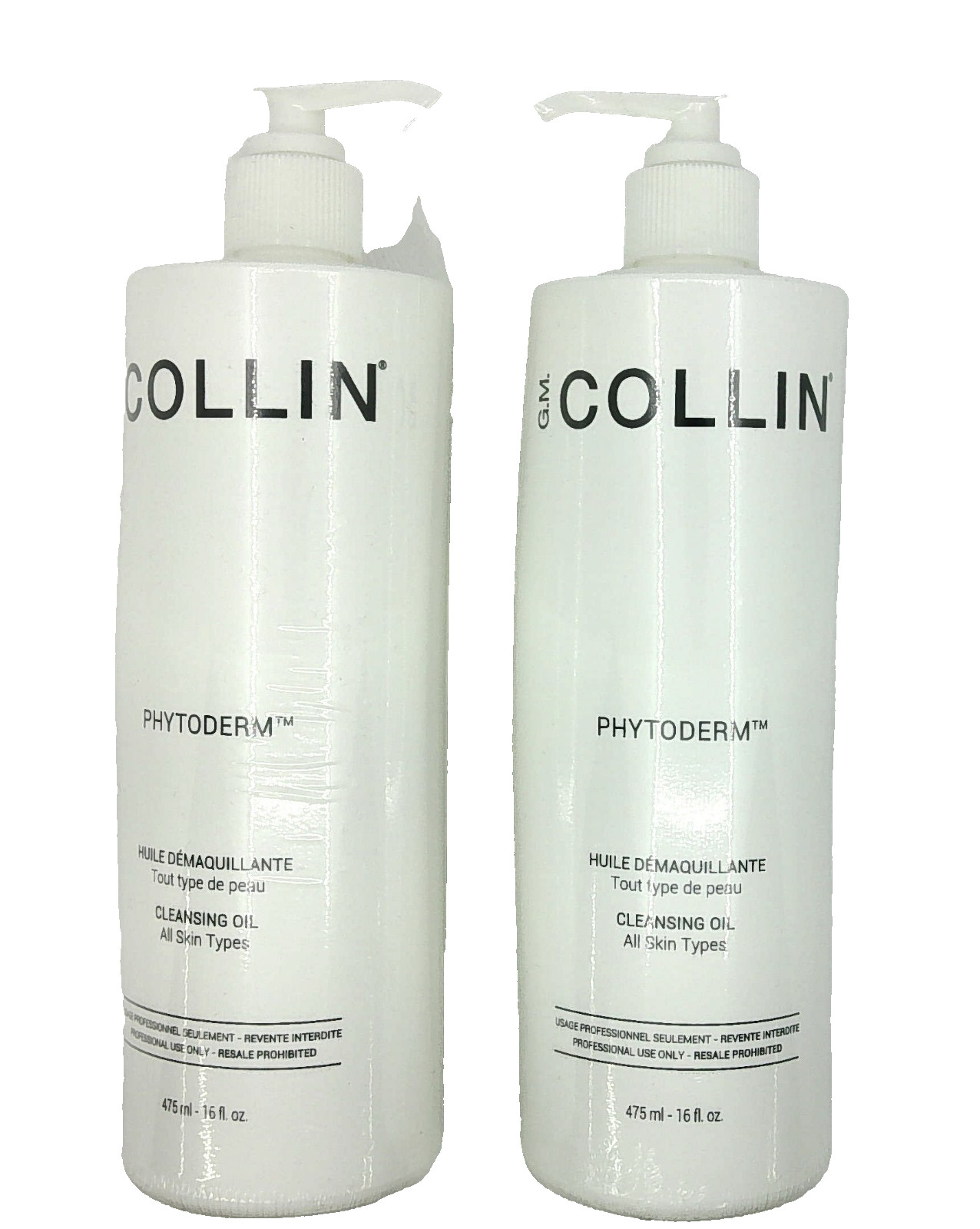 G.M. Collin Phytoderm Cleansing Oil 475 ml/16 fl oz *New AUTH [2 Pack]