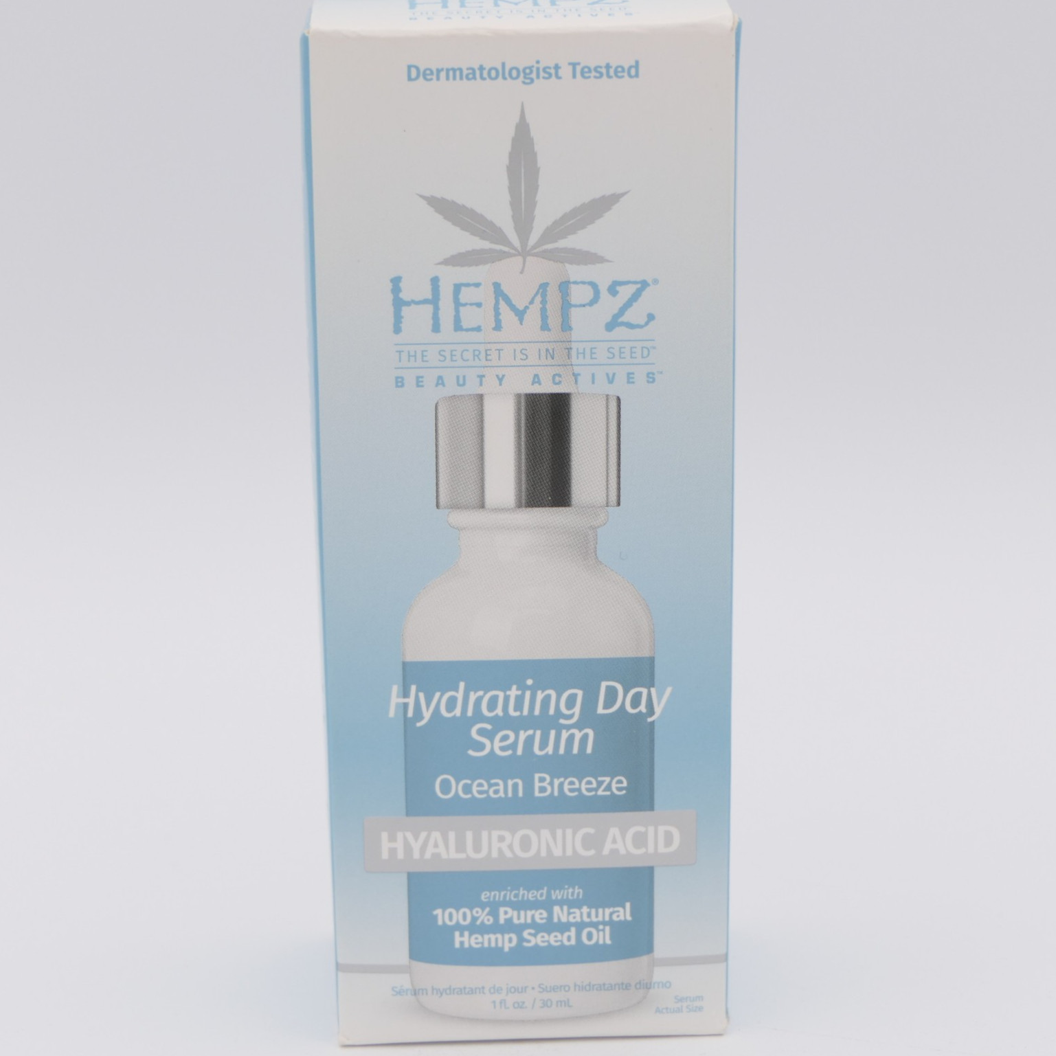 Hempz Beauty Actives Hydrating Day Serum Ocean Breeze Hyaluronic Acid 1 fl oz