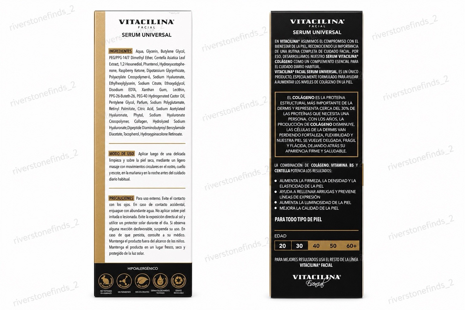 Vitacilina Facial Serum Universal Collagen + Vitamin B5 + Centella 30 mL