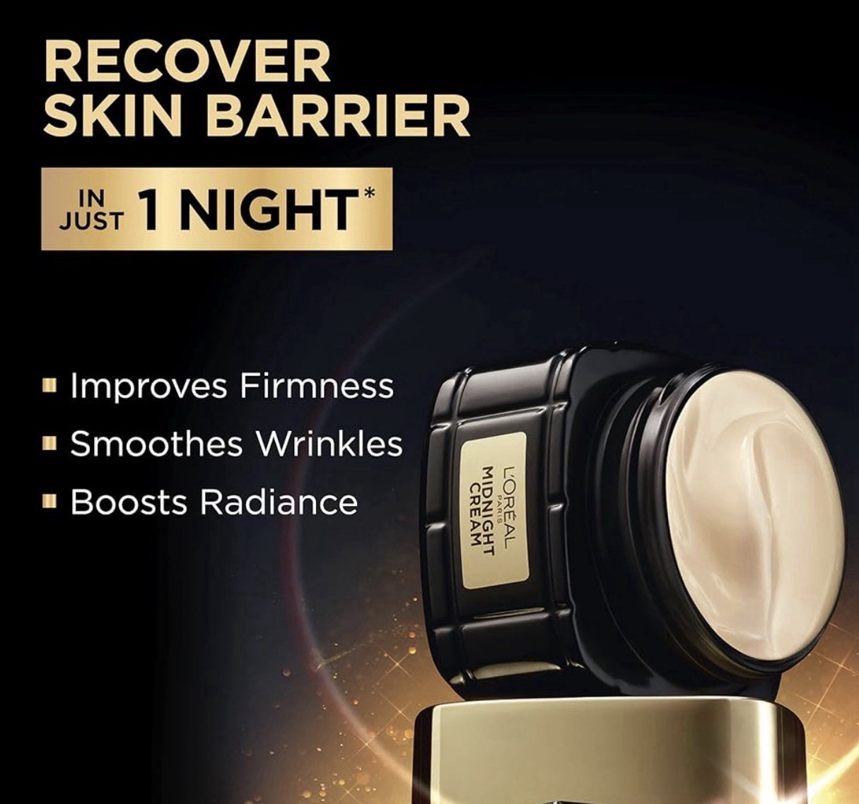 L’Oreal Paris Age Perfect Cell Renewal Midnight Cream, Antioxidant 1.7 oz NEW