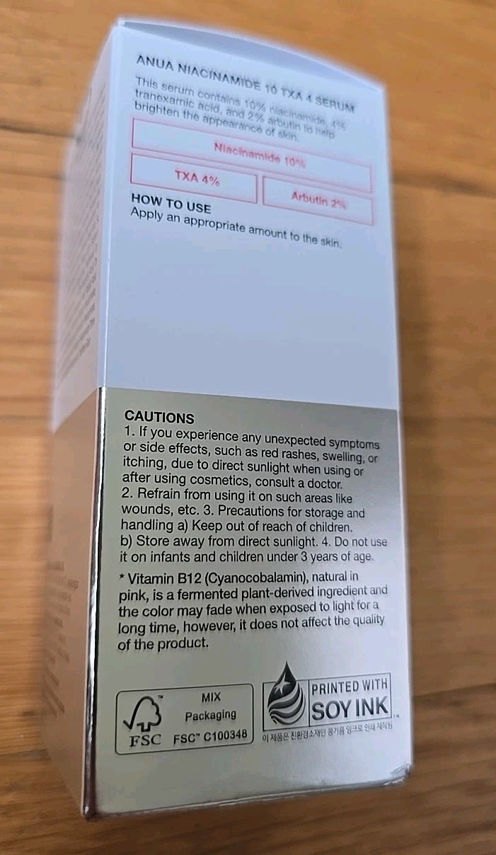 ANUA 10+ – Niacinamide 10% + TXA 4% Serum 30 ml – NEW (2027)