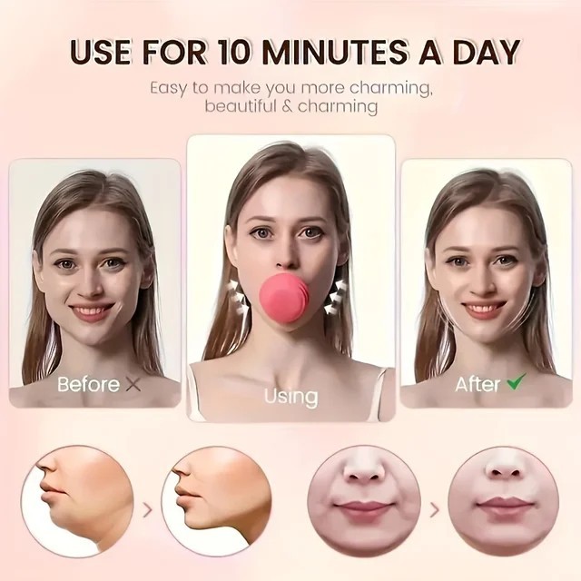 1-5pcs Silicone Face Lifting Massager V-Line Muscle Trainer Double Chin Reducer