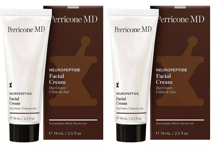 Perricone MD NEUROPEPTIDE FACIAL DAY CREAM (2) 2.5 OZ SIZES!! 5 OZ TOTAL AMAZING
