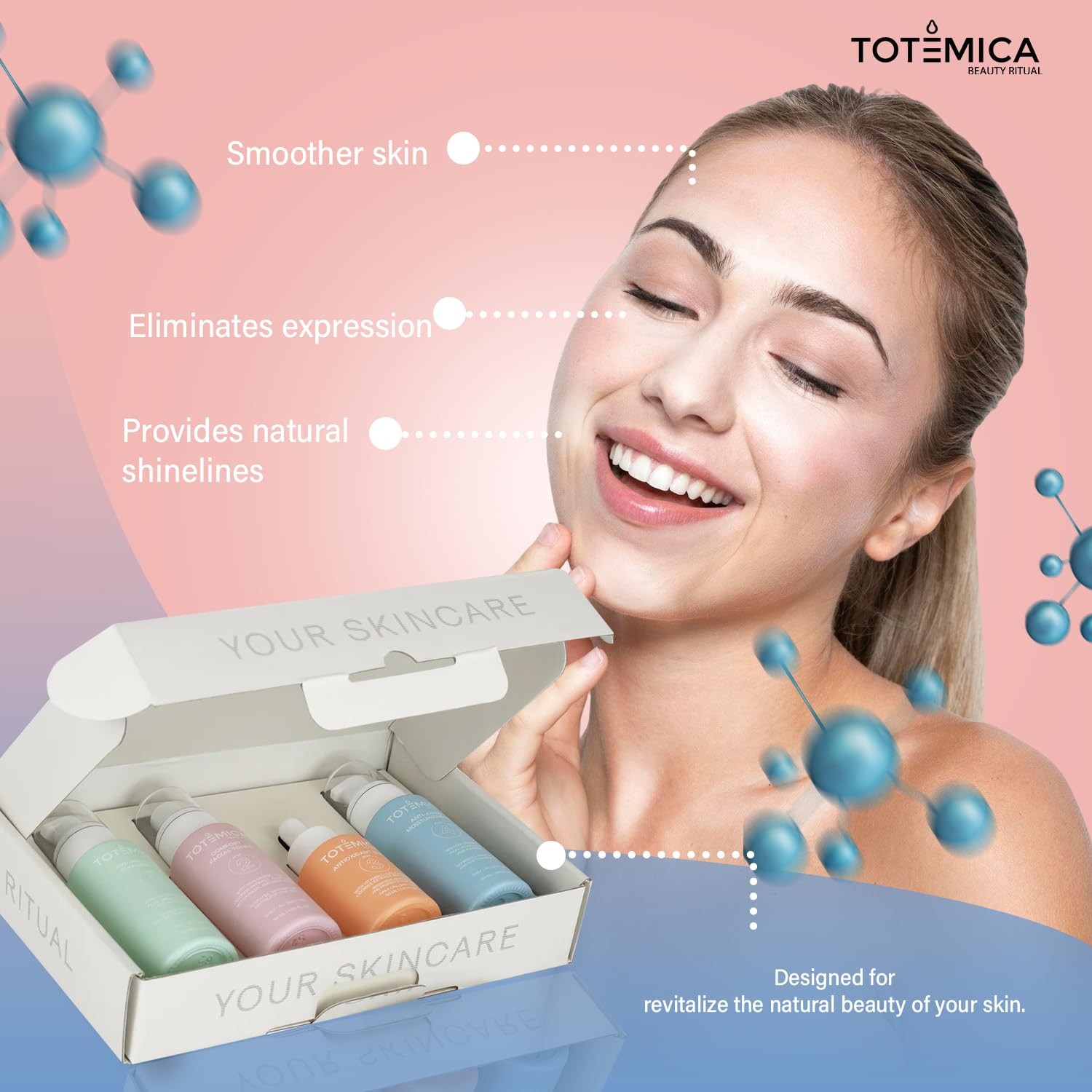 TOTEMICA Skin Care Set, 4-Step Ritual Skin Care Kit – Cleanser, Toner, Serum …
