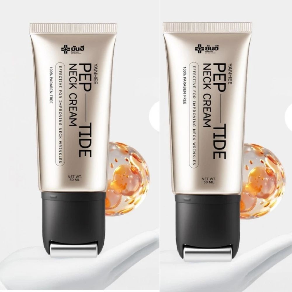 Yanhee Pep-Tide Neck Cream Gua Sha Firming Anti Wrinkle 50ml Genuine Thailand