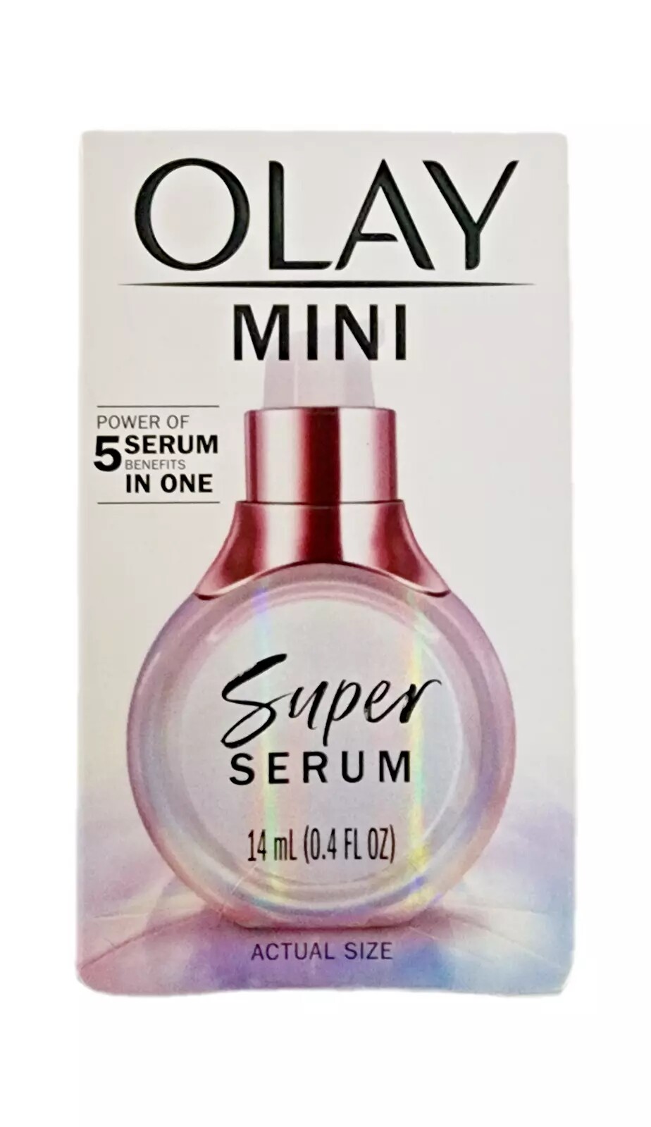 Olay Super Serum Travel Size, .4 oz, 5-in-1 Lightweight Resurfacing Face Serum