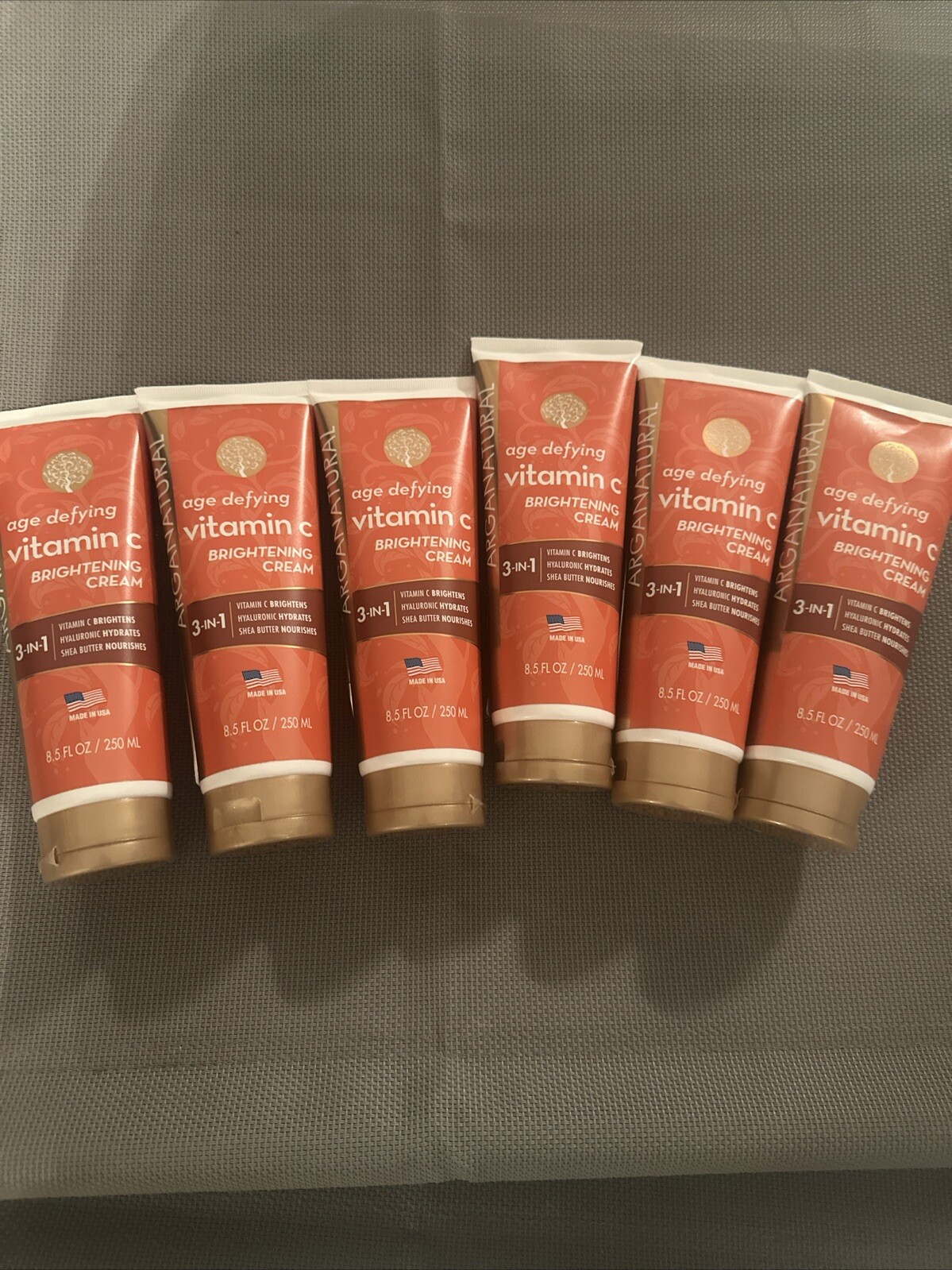 6 Arganatural ~ 3-in-1 Age Defying Vitamin C Brightening Cream 8.5 fl oz