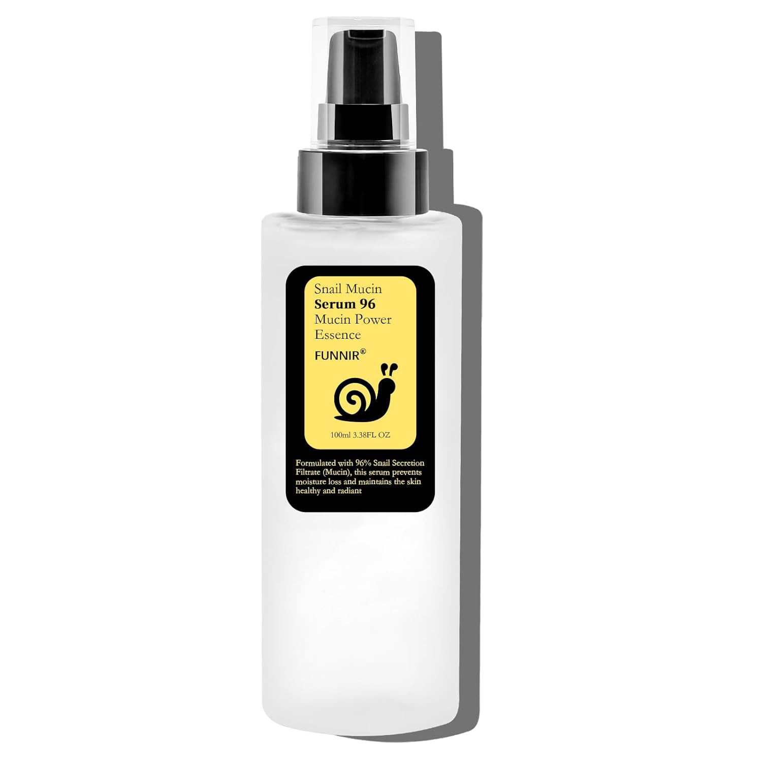 FUNNIR Snail Mucin 96% Essence 100Ml, Hydrating Serum for Face with Snail Secret