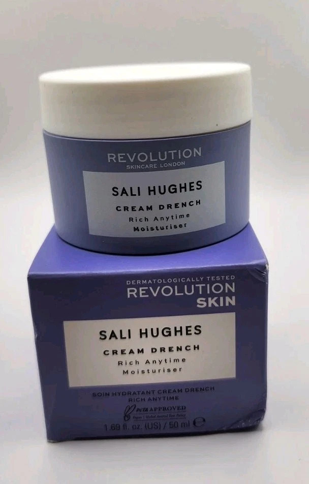New Revolution Skin Sali Hughes Cream Drench-Rich Anytime Moisturizer 1.69fl oz