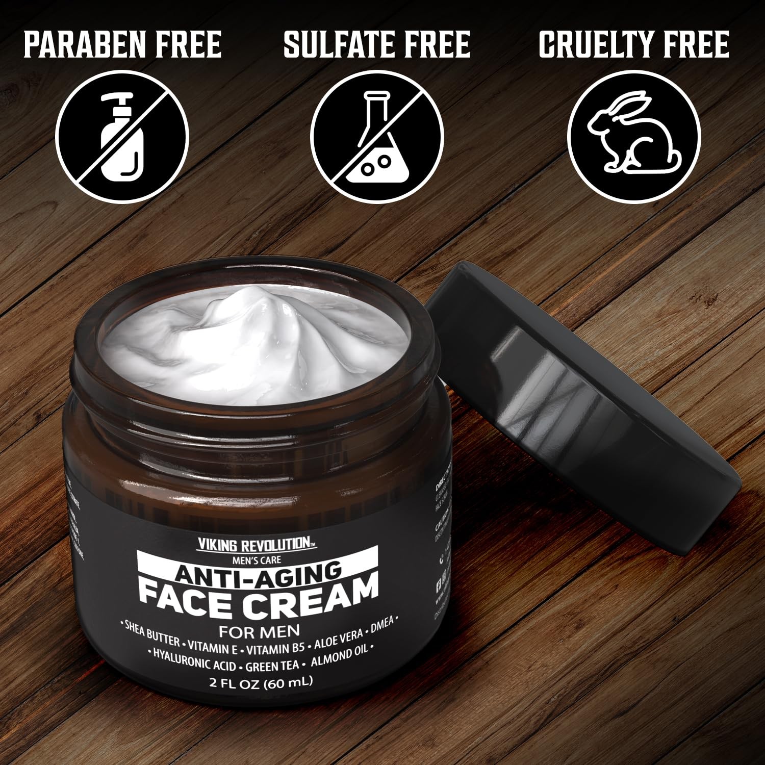 Viking Revolution Mens Anti Aging Face Cream – 2 Ounce (Pack of 1)