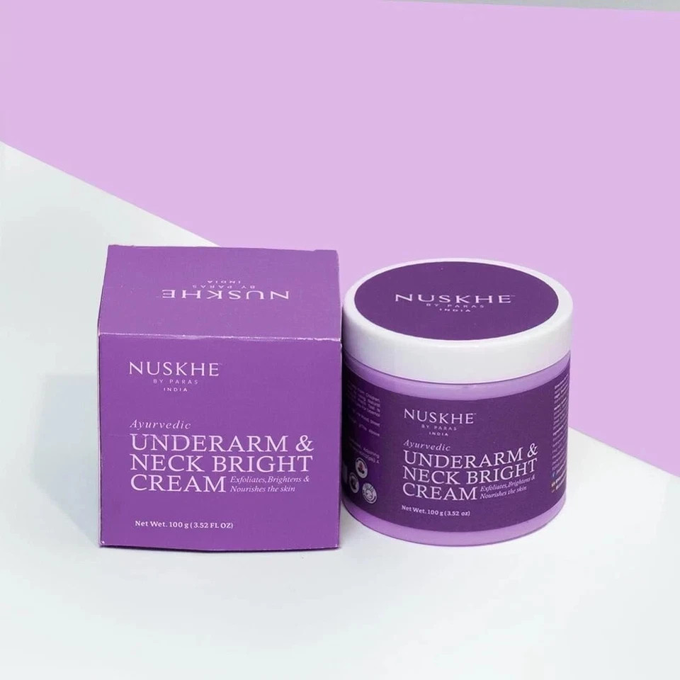 Nuskhe By Paras Underarm and Neck Bright Cream For Men & Women 100gm