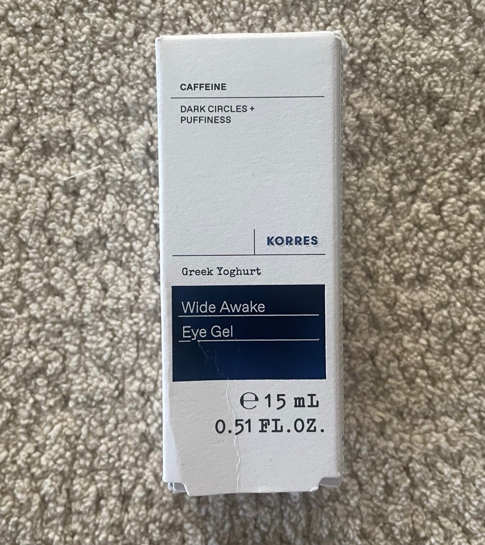 NEW Korres Greek Yoghurt Eye Gel Wide Awake 15 ml Dark Circles+Puffiness NIB