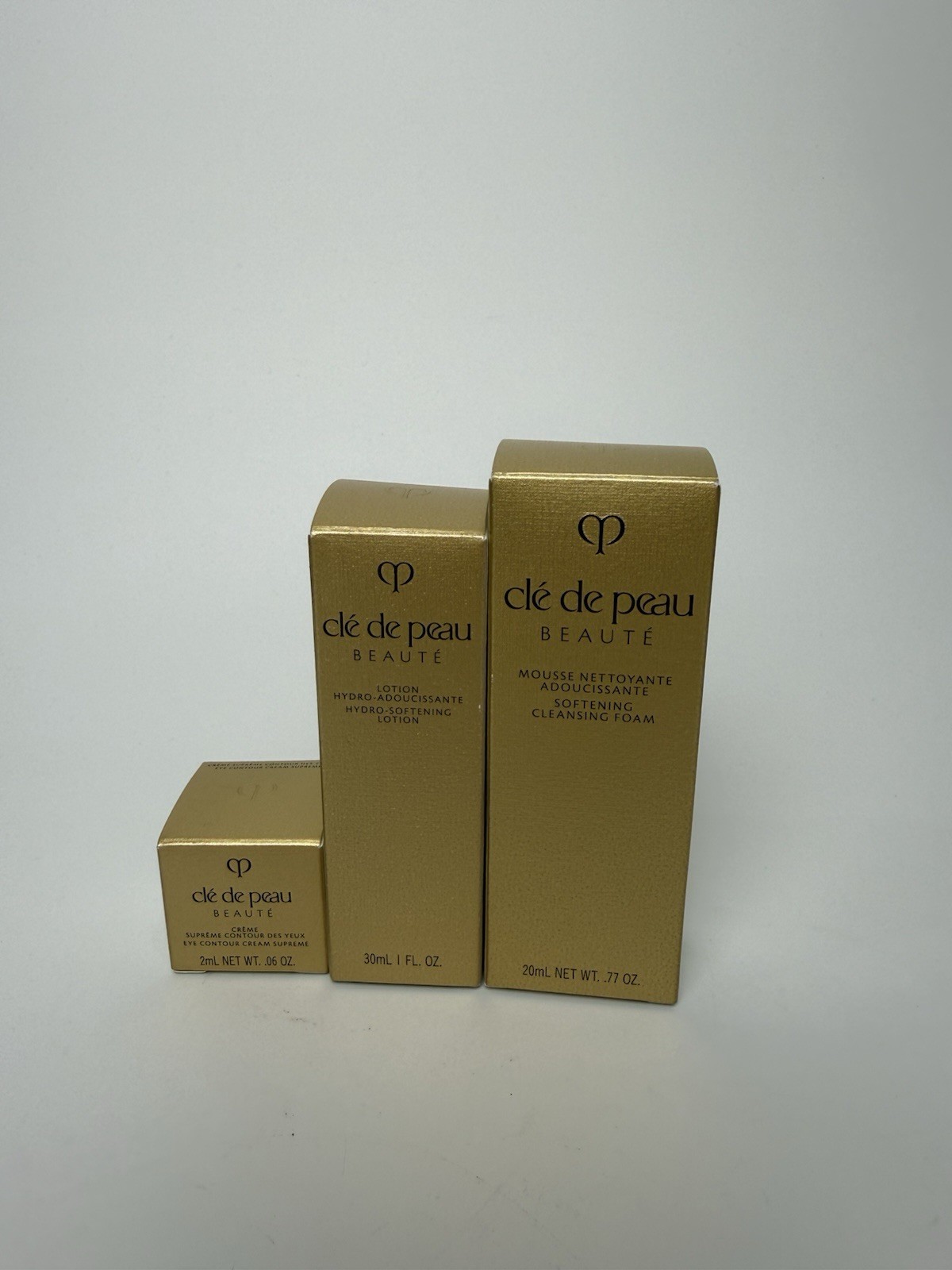 Cle de Peau Beaute 3pcs Travel Set Cleansing Foam, Hydro Lotion, Eye Cream NIB