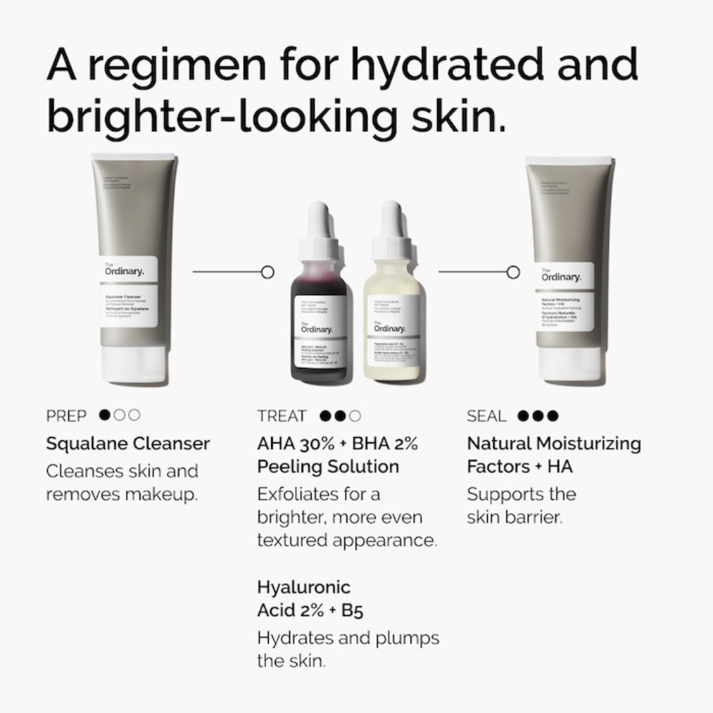 Authentic The Ordinary AHA 30% + BHA 2% High-Strength Peeling Solution 1oz/30 mL
