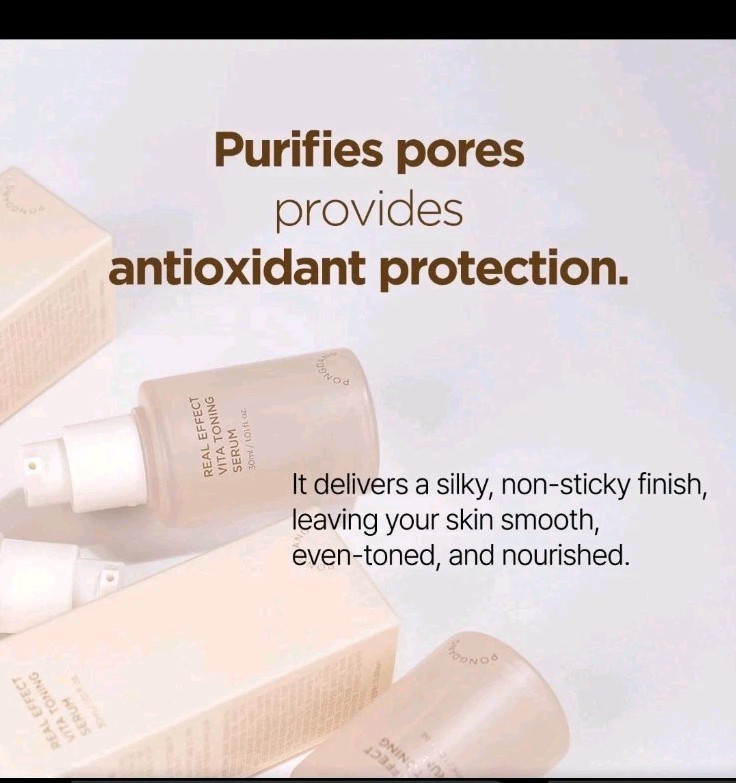 Real Effect Vita Toning | Pore-Refining,Brightening with 12 Vitamins,Niacinamide