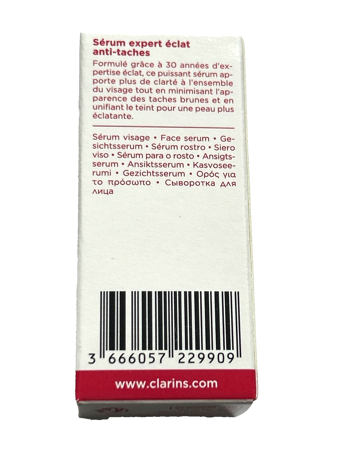 4x Clarins Paris Bright Plus Advanced Brightening Serum Trial Size 3ml/0.1 Oz ea
