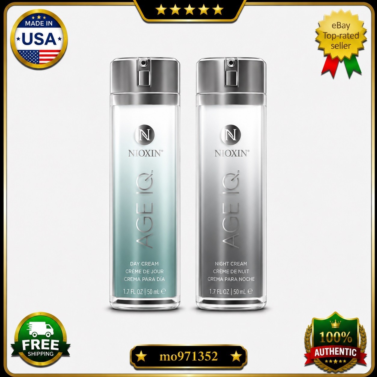 Neora Age IQ Night & Day Combo Anti Aging Day & Night Cream Set 1 fl oz-NEW🔥❗